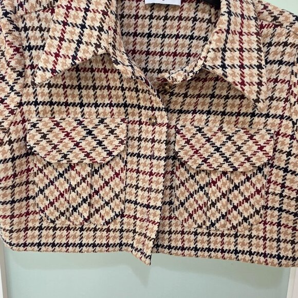 Rumored Women’s Houndstooth Set – Cropped Jacket & Mini Skirt – Size M - Picture 4 of 14